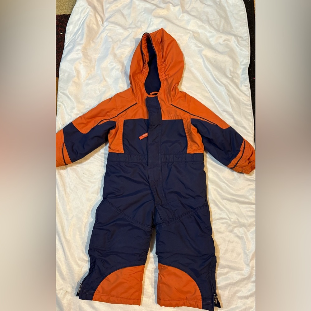 L.L. Bean Vibrant Orange Snowsuit
